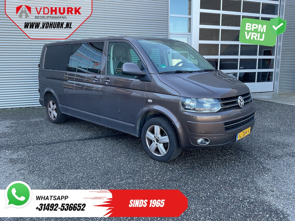 Volkswagen Transporter 2.0 TDI L2 Aut. DC Dubbel Cabine EXPORT 2.5t Trekverm./ Navi/ Airco/ Cruise/ PDC/ 17’LMV/ Trekhaak