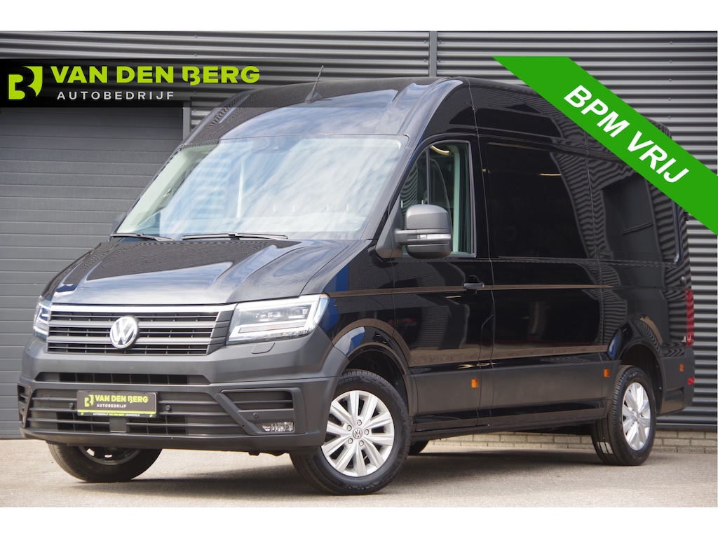 Volkswagen Crafter 35 2.0 TDI L3H3(L2H2) 3-ZITS, 177PK AUT. LED, ADAPT. CRUISE, STOELVERWARMING, STUURVERWARMING, VOORRUIT VERWARMING, STANDKACHEL, GEVEERDE ERGO ACTIVE STOEL