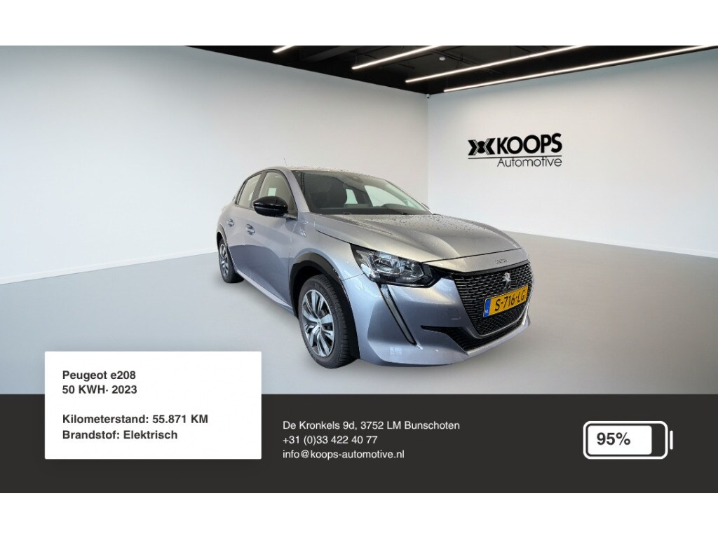 Peugeot e-208 50 kWh SOH 95% | Carplay | Lane Assist | Cruise control