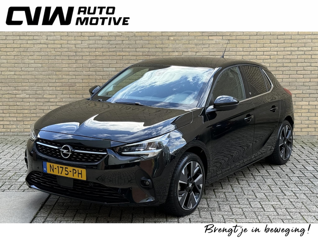 Opel Corsa-e Elegance 50kWh | Camera | Cruise control | Navigatie | 93% SOH | 3-Fase | Half leder | Apple CarPlay | 17 inch velgen | Climate control | Stoel&stuurverwarming | LED | DAB | Keyless | Volledig onderhouden