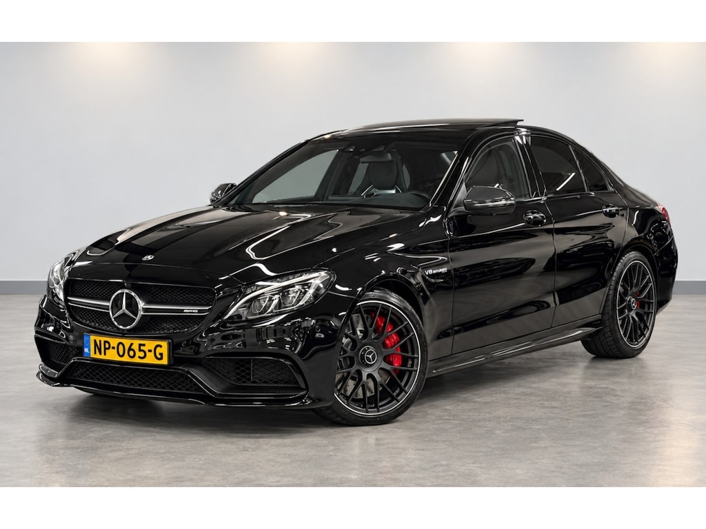 Mercedes-Benz C-klasse AMG 63 S | PANO | HEAD-UP | SCHAALSTOELEN | BURMESTER | CARBON | 360-CAMERA | NL-AUTO!