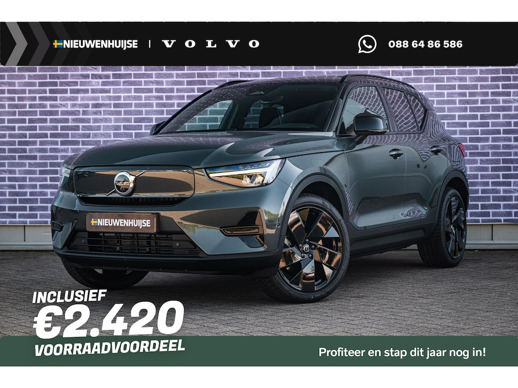 Volvo EX40 Single Motor Ext. Range Forest Black Edition | Harman Kardon | 20" | Panoramadak | Extra Getint Glas | Power Seats | Nubuck | Adaptive Cruise | BLIS