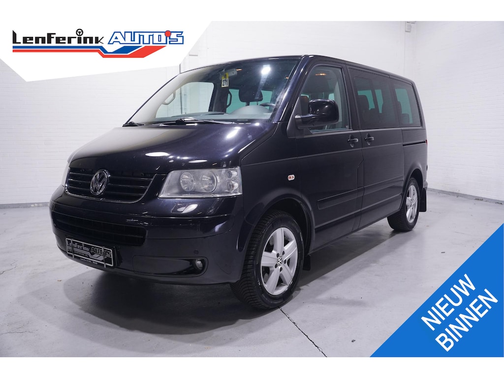 Volkswagen Transporter Multivan 3.2 V6 235 pk Highline 4-Motion 7-zits Leder Grijs Elek. Schuifdeuren, Airco ECC, Cruise Control, Uniek in NL