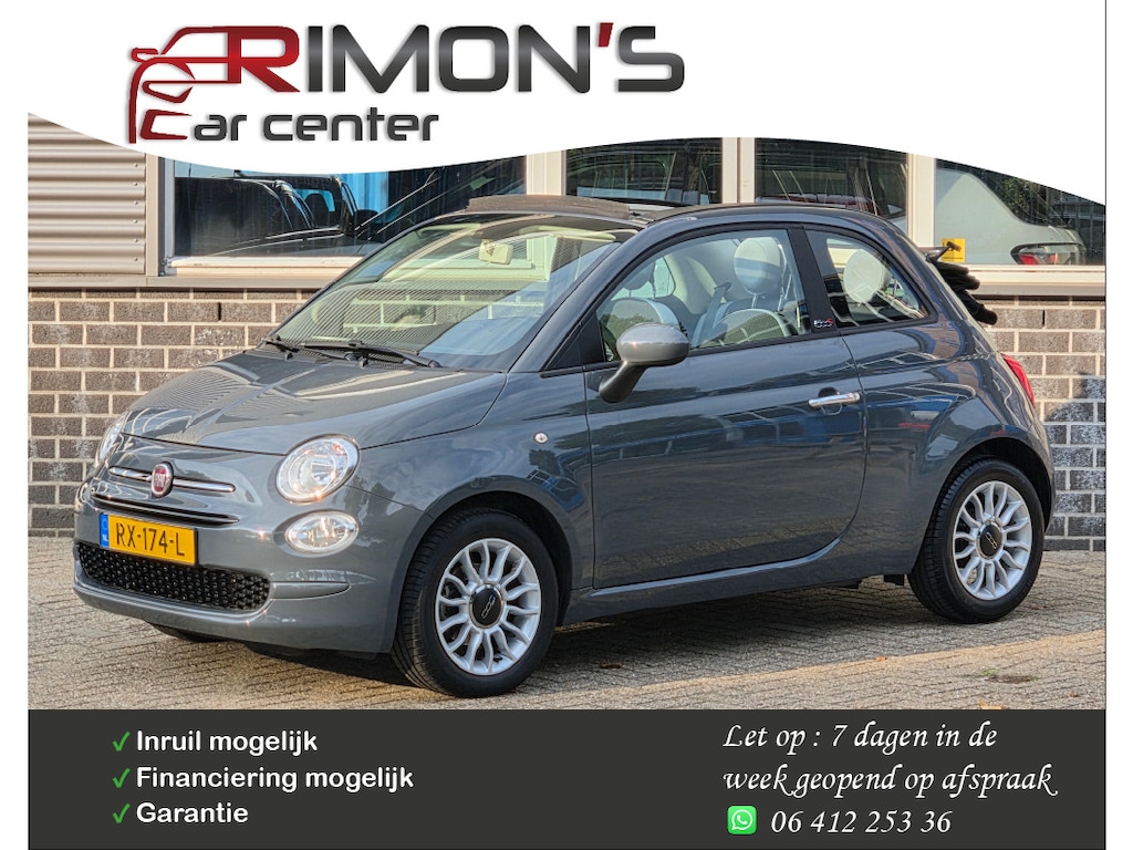 Fiat 500 0.9 TwinAir Turbo Cabrio 6-12-24 Maanden Garantie