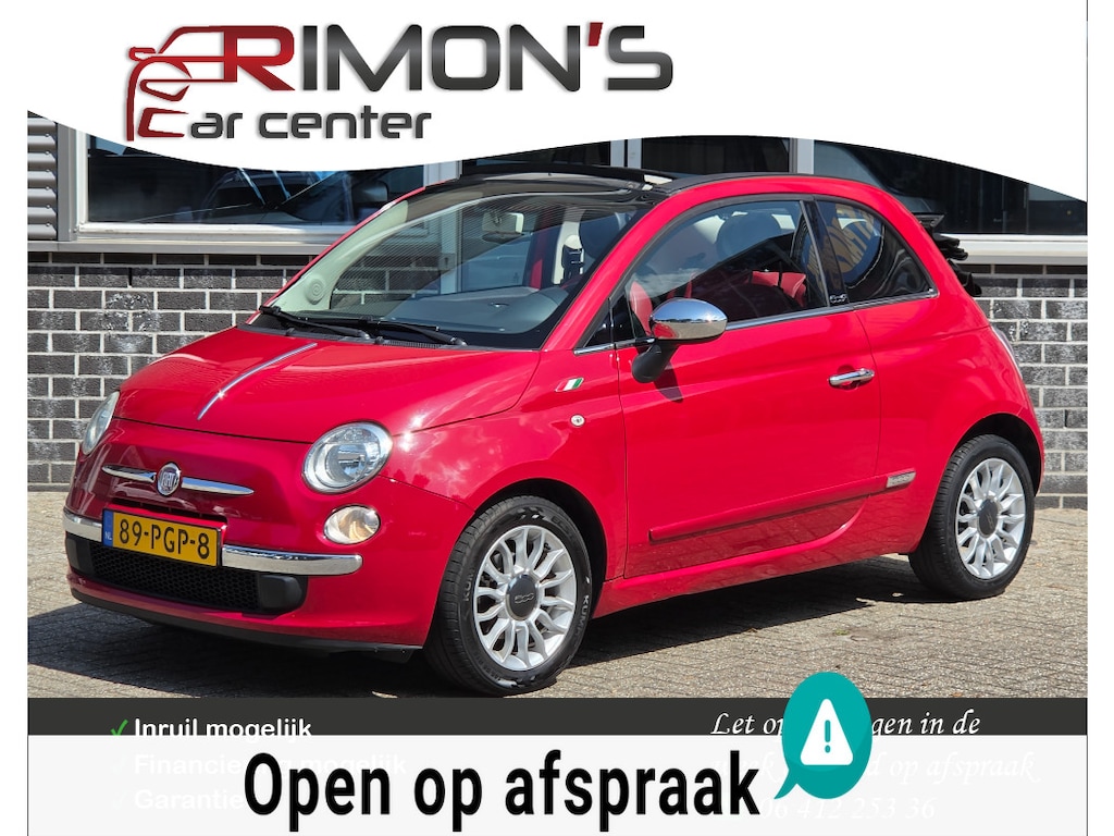 Fiat 500 0.9 TwinAir Lounge Cabrio Leder Pdc Nap