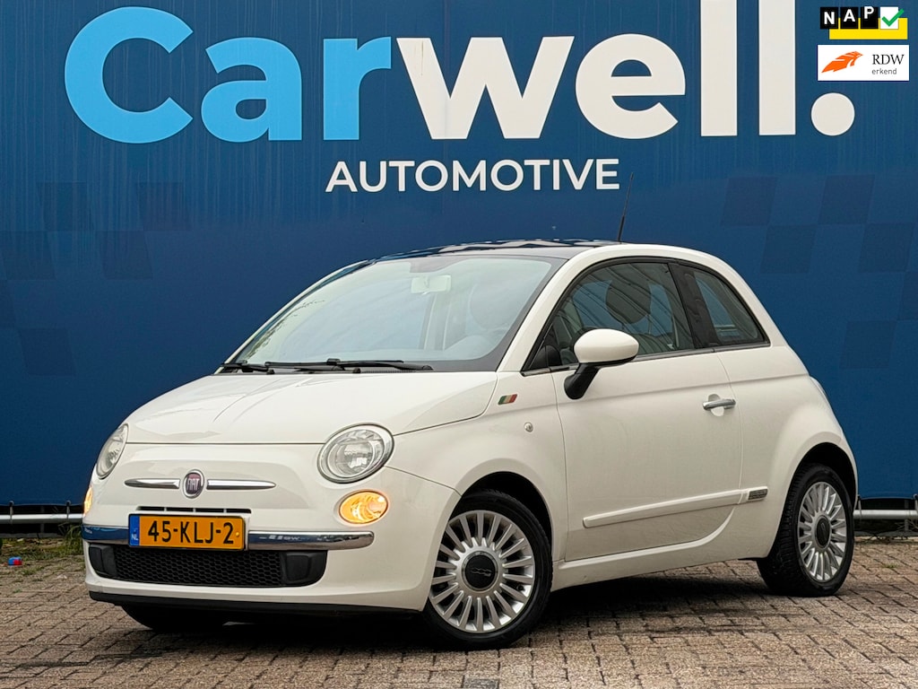 Fiat 500 1.2 Lounge|1e Eigenaar|Distributie vv in 2021|Automaat|Airco|Pano|ElektrischeRamen|N.A.P|AUX|LMV|Apk tot 04-01-2027|