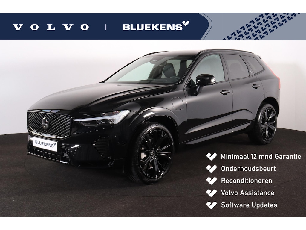 Volvo XC60 T6 Recharge AWD Plus Black Edition - Panorama/schuifdak - IntelliSafe Assist & Surround - 360º Camera - Harman/Kardon audio - Verwarmde voorstoelen, stuur & achterbank - Parkeersensoren voor & achter - Elektr. bedienb. voorstoelen met geheugen - Head up display - Extra getint glas - 21' LMV