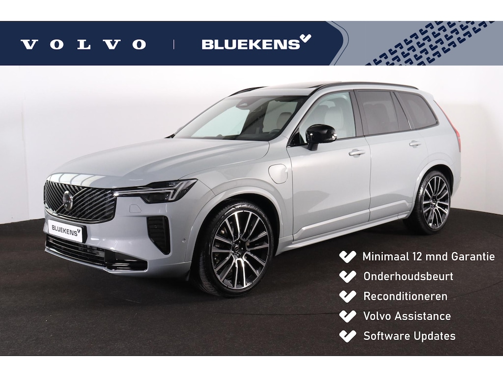 Volvo XC90 T8 Recharge AWD Ultra Dark Exec. Ed. - Luchtvering - Panorama/schuifdak - IntelliSafe Assist & Surround - 360º Camera - Bowers & Wilkins audio - Adaptieve LED koplampen - Verwarmde voorstoelen, stuur & achterbank - Parkeersensoren voor & achter - Elektr. bedienb. voorstoelen met geheugen - Head up display - Draadloze tel. lader - Extra getint glas - 22' LMV