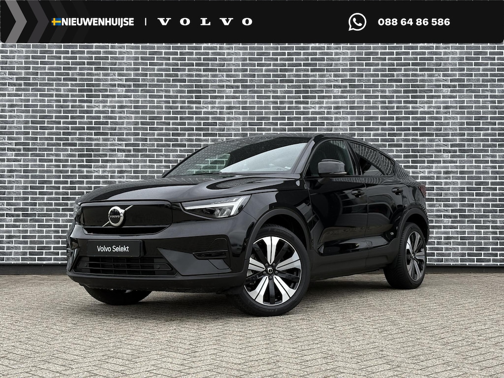 Volvo C40 Recharge Plus 69 kWh | Adaptieve Cruise Control | Panoramadak | Parkeercamera | Stoel-/Stuurverwarming | Standverwarming | Warmtepomp | Dodehoek Detectie | Donker Getint Glas |