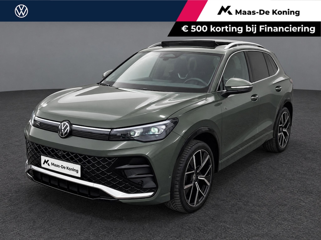 Volkswagen Tiguan 1.5eTSI/150PK R-Line · Panoramadak · Trekhaak · 360°Camera + Parkeersensoren · Garantie t/m 28-03-2028 of 100000km.