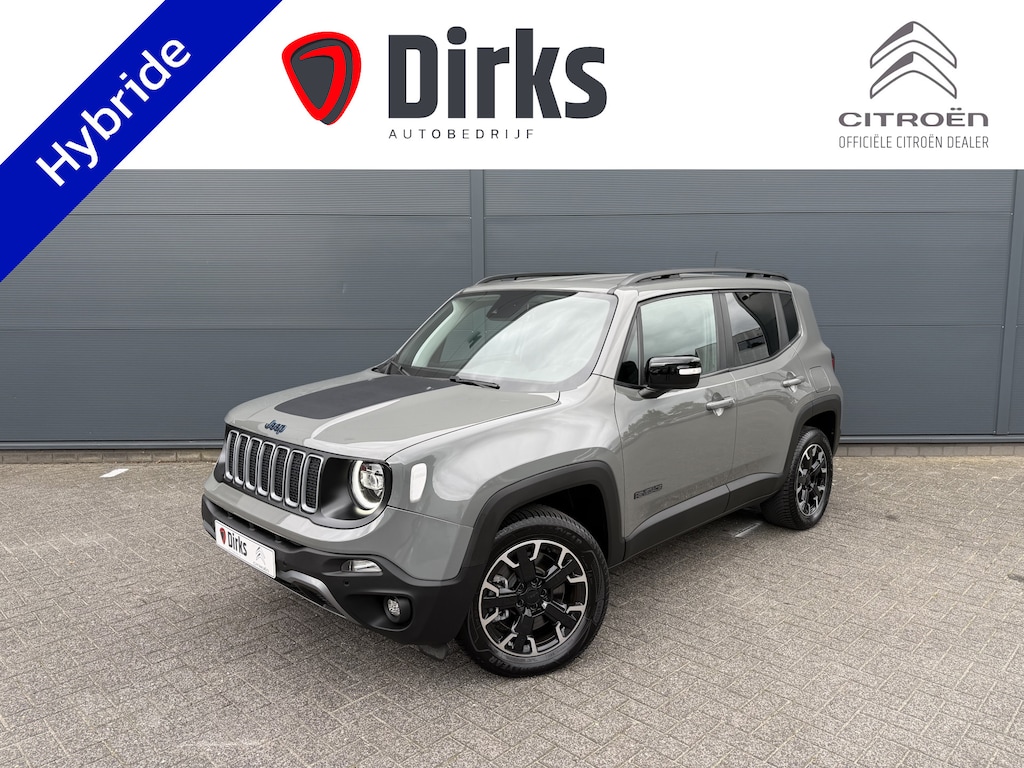 Jeep Renegade 4xe 240 Plug-in Hybrid Electric Trailhawk (Navigatie - LED - Keyless Entry - Parkeersensoren V+A - Automatische Airco - 4WD - 17" incl 4S - Dodehoek detectie)