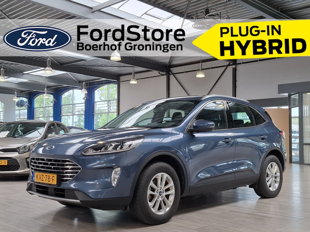 Ford Kuga 2.5 PHEV 225 pk Titanium | Trekhaak | Camera's | Adapt. cruise | Stoelverw. | 100% dealer onderh.