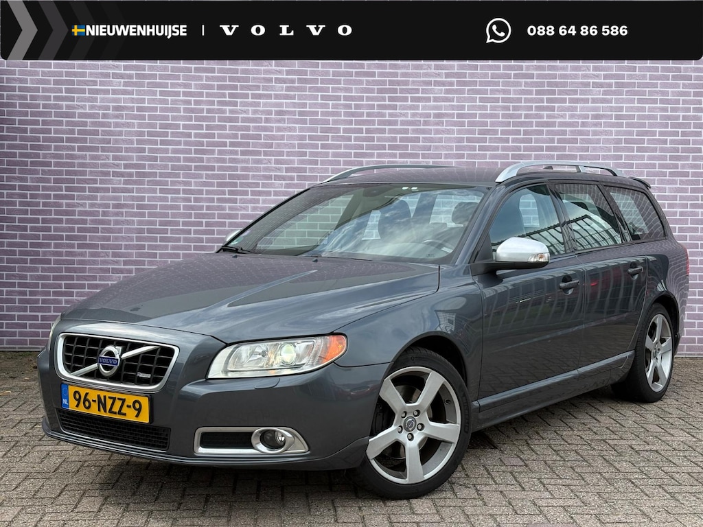 Volvo V70 2.0T R-Edition | Trekhaak | Stoelverwarming | Navigatie | Regen sensor | High Performance Audio | Actieve bochtverlichting | Xenon | Leder | Dakrails | Bluetooth |