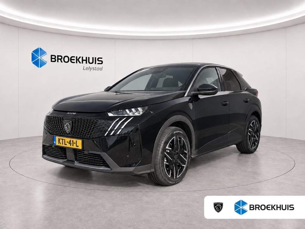 Peugeot 3008 1.2 HYBRID 145PK GT AUTOMAAT / NAVI / LEDER / CLIMA / LED / PDC / 19" LMV / ALCANTARA / CAMERA / WINTERPAKKET / ADAPT. CRUISECONTROL / 1E EIGENAAR / NIEUWSTAAT !!