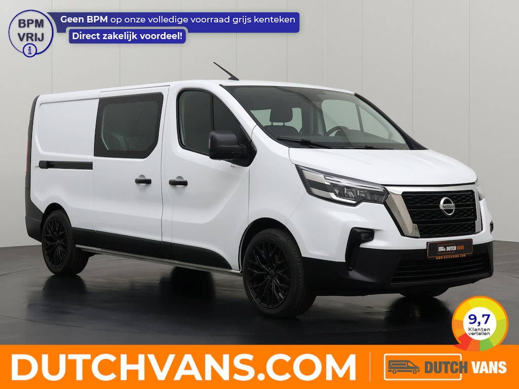 Nissan Primastar 2.0DCI 130PK Lang Dubbele Cabine | 2xSchuifdeur | Airco | Cruise | 6-Persoons | Betimmering |
