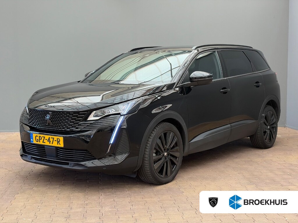 Peugeot 5008 1.2 Hybrid 136 GT Black Pack | Full Option | 7-Zitter | Panoramadak | Elektrische Stoelen met Geheugenfunctie | Massagestoelen | Stoelverwarming | Adaptieve Cruise Control | Drive Assist | 360* Graden Camera | 19" Lichtmetalen Velgen