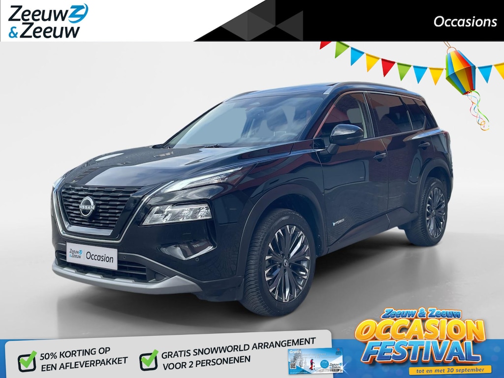 Nissan X-Trail Tekna | Navigatie | Schuif-/ Kanteldak | Stoelverwarming voor & achter | 360 camera | Apple Carplay/ Android Auto | Geheugenfunctie voorstoelen | Elektrische Kofferbak |
