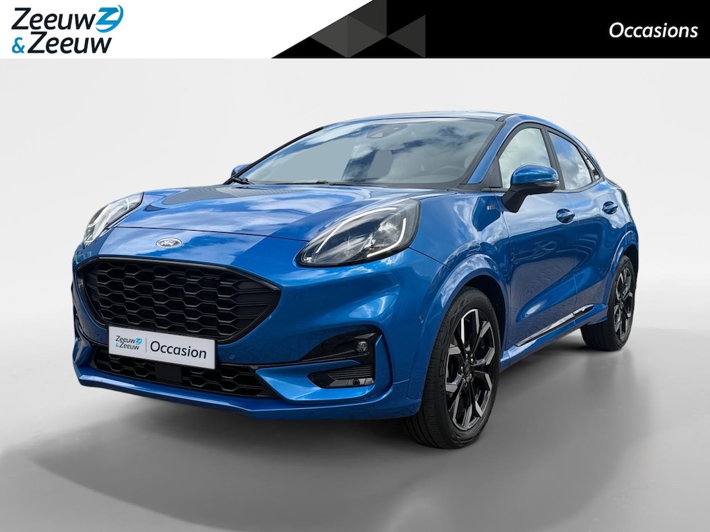 Ford Puma 1.0 EcoBoost Hybrid ST-Line X | Dealer onderhouden | Winter pack | Elektr. achterklep | Parkeersensor voor en achter | Achteruitrijcamera | B&O audio | Draadloos oplader mobiel | Cruise control | Bovag garantie |