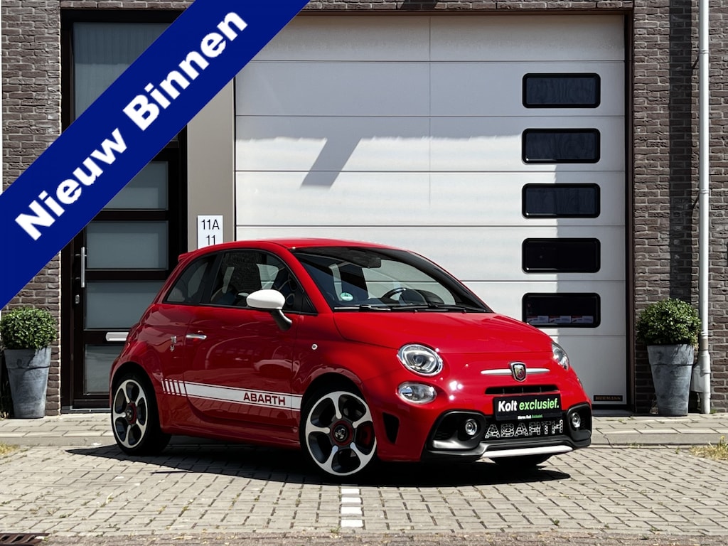 Fiat 500 1.4 T-Jet Abarth 595 Turbo 145 PK | UNIEK 43000 KM | Corsa Pakket | Airco | 17"LM Velgen | Schaal Sport Stoelen | Navigatie | Park Sensors | Uniek!