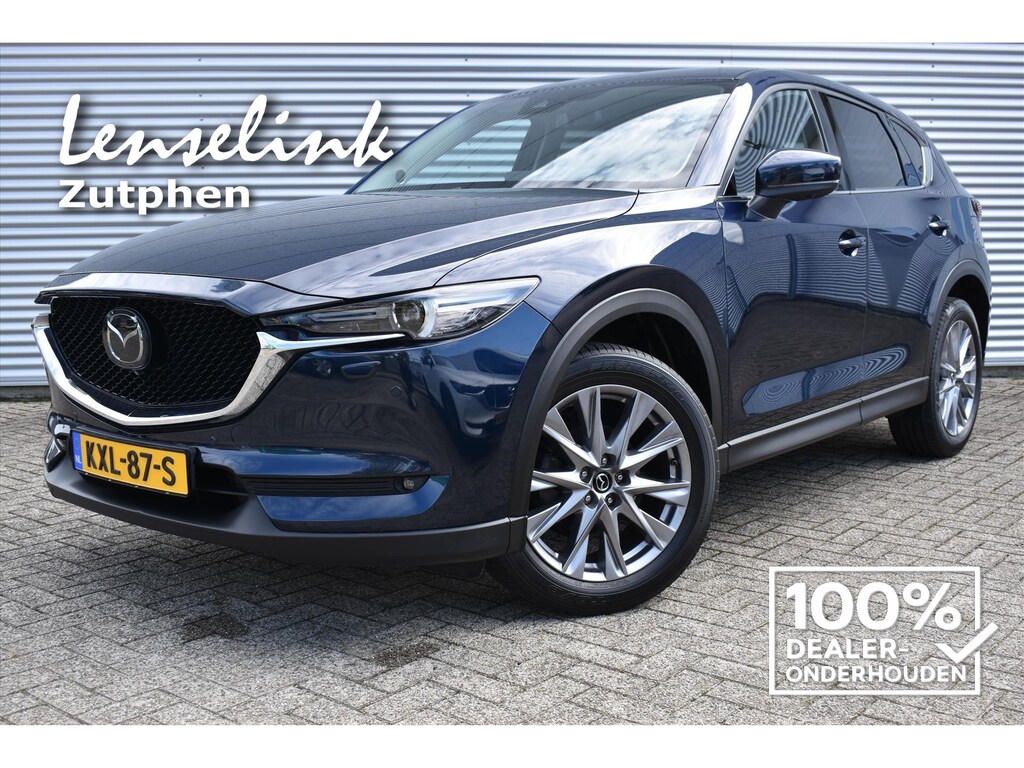 Mazda CX-5 2.5 SKYACTIV-G 194pk FWD Luxury AUTOMAAT | Trekhaak | Apple carplay | 360° camera | Adap. cruise | Rijklaarprijs incl 12 mnd BOVAG garantie, onderhoud