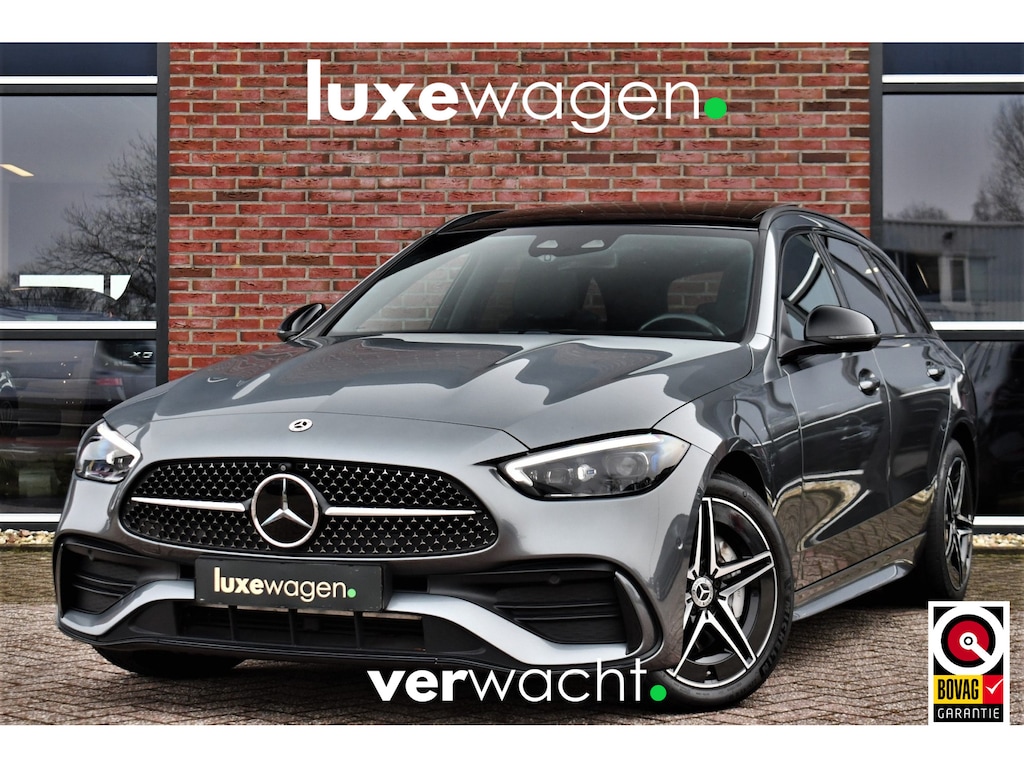 Mercedes-Benz C-klasse Estate 300 e AMG Line Pano Distr HUD 360 Stoel-vent Night