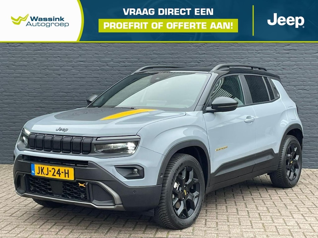Jeep Avenger 1.2T 4xe 136pk The North Face | Automaat | All Season Banden | Adaptieve Cruise Control | Dode Hoek Detectie | Lane Assist | Parkeercamera | Parkeersensoren Voor & Achter | Navigatie | Apple Carplay | Stoelverwarming | DAB |