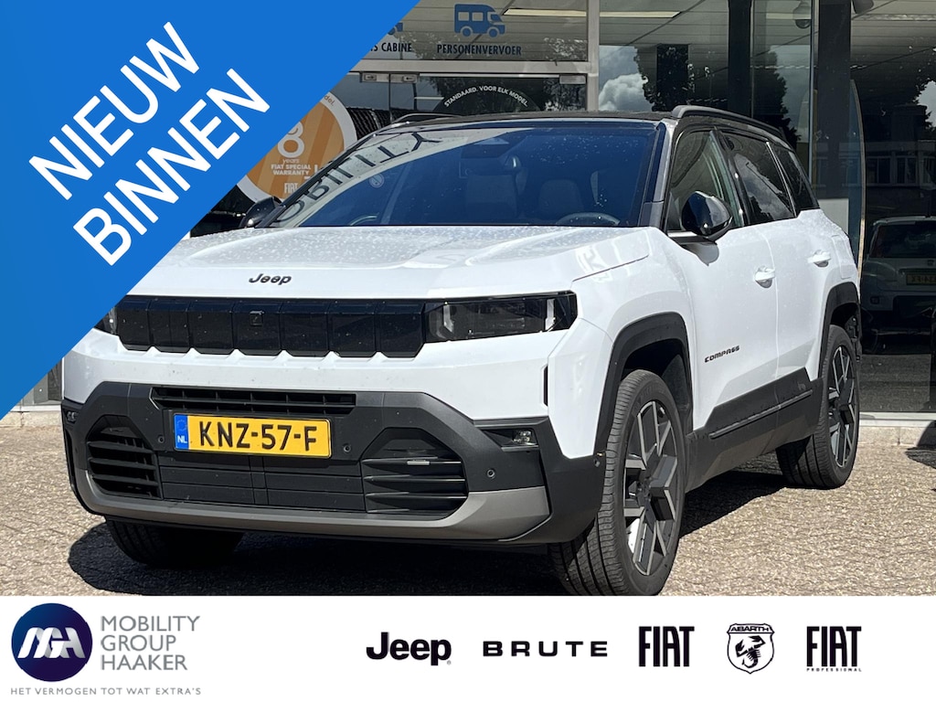 Jeep Compass 1.6 e-Hybrid Plug-In Summit | Schuif-kanteldak | Dodehoek detectie | Stoelverwarming