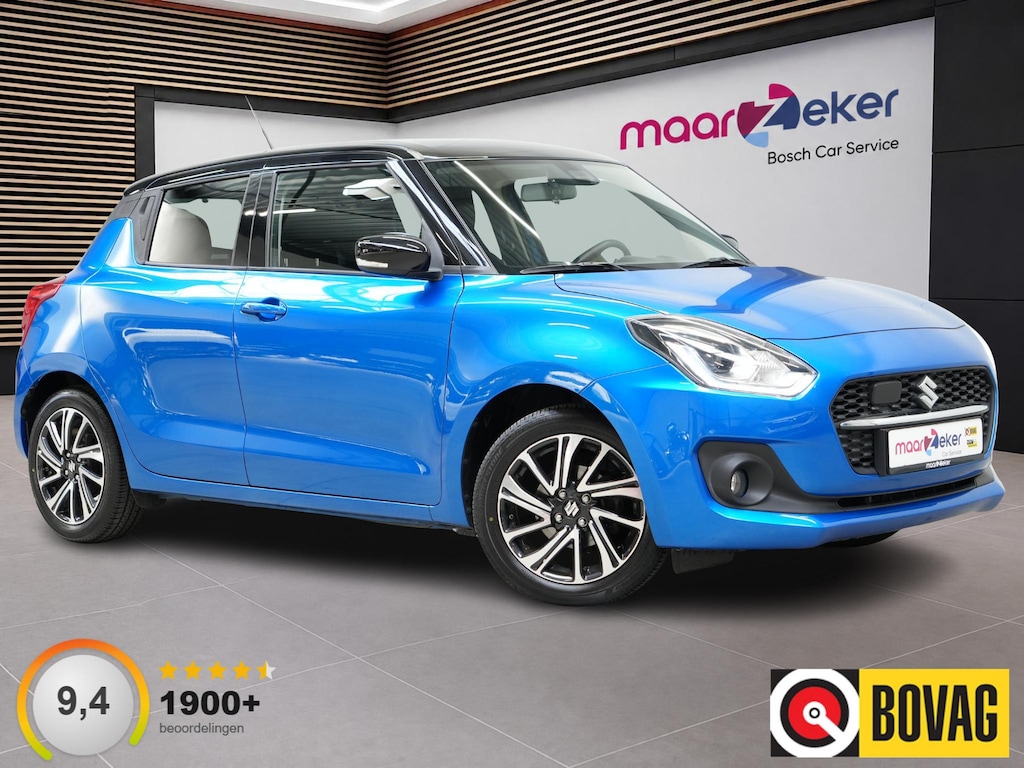 Suzuki Swift 1.2 Style Smart Hybrid ✅Stoelverw.✅Trekhaak✅Clima✅Cruise✅Carplay✅Two/Tone✅