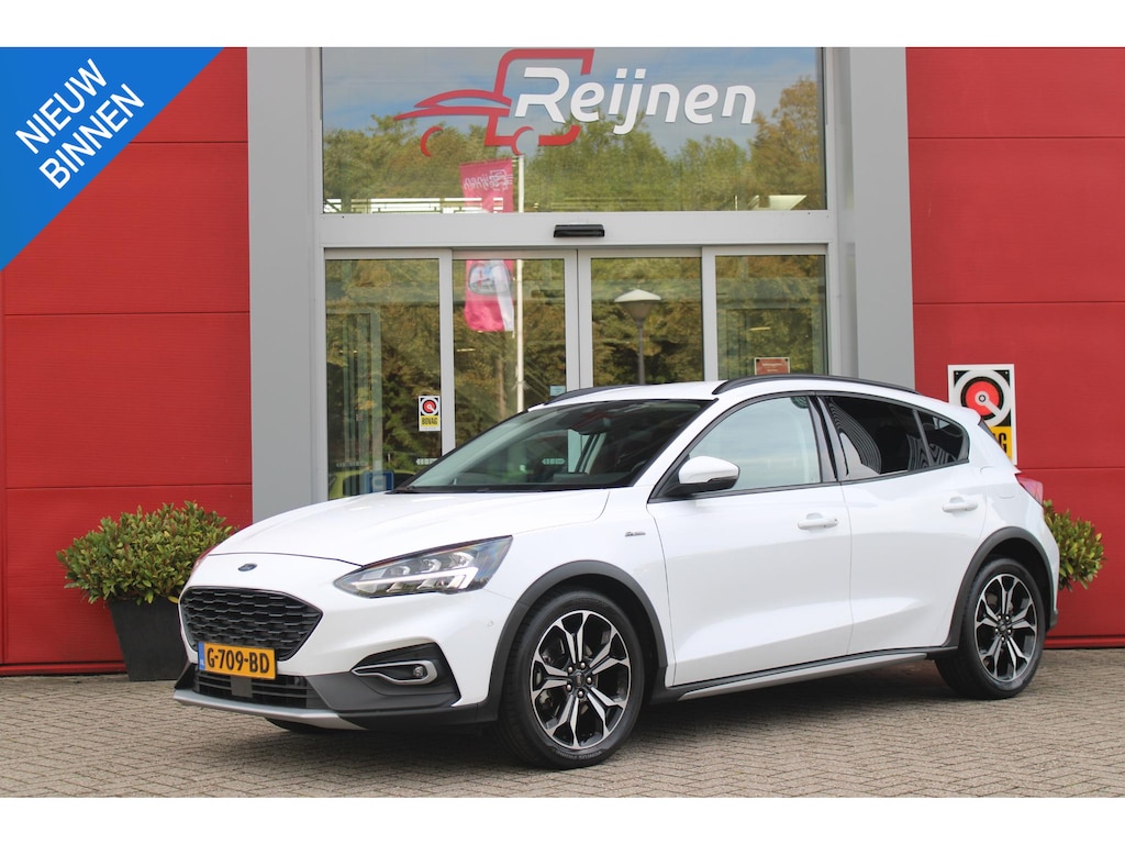 Ford Focus 1.5 EcoBoost 150PK AUTOMAAT ACTIVE BUSINESS | AFNEEMBARE TREKHAAK | TECHNOLOGY PACK: (ADAPTIVE CRUISE CONTROL, GROOTLICHT ASSISTENT, TRAFFIC SIGN RECOGNITION, EVASIVE STEERING ASSIST, DRIVER ALERT, LANE CENTRING ASSIST EN STOP & GO) | PARKING PACK: (VOLLEDIG AUTOMATISCH INPARKEREN, WIDE VIEW ACHTERUITRIJ CAMERA, DOOR EDGE PROTECTORS) | BANG & OLUFSEN AUDIOSYSTEM: (9 SPEAKERS EN 1 SUBWOOVER ,DAB+ RADIO) | COMFORT PACK: (AUTOMATISCHE AIRCONDITIONING, FORD KEYLESS ENTRY/START) | DESIGN PACK 2 ACTIVE BUSINESS: (PRIVACY GLASS, 18" Y-DESIGN BLACK LICHTMETALEN VELGEN, FULL LED KOPLAMPEN, LED ACHTERLICHTEN, AUTOMATISCHE NIVEAU REGELING KOPLAMPEN) | APPLE CARPLAY/ANDROID AUTO | NAVIGATIE | PARKEERSENSOREN VOOR + ACHTER |