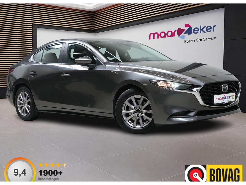 Mazda 3 2.0 e-SkyActiv-G M Hybrid 122 ✅Stoelverw.✅Adapt Cruise✅Navi✅Park Sensoren✅
