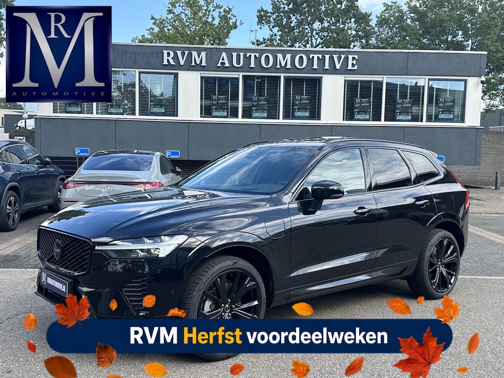 Volvo XC60 2.0 T6 Plug-in hybrid AWD Plus Black Edition PHEV | VAN: 59.900,- ND: 56.877,- UW HERSTVOORDEEL: 2.023,- | TREKHAAK | DEALER ONDERHOUDEN | HEAD UP | 360CAMERA | FABR. GARANTIE! |