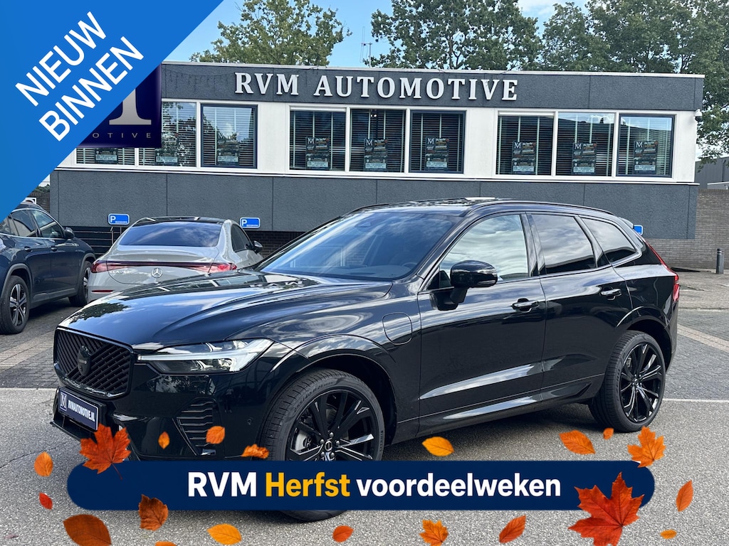 Volvo XC60 2.0 T8 Plug-in hybrid AWD Plus Black Edition VAN: 59.900,- ND: 56.877,- UW HERSTVOORDEEL: 2.023,- | TREKHAAK | DEALER ONDERHOUDEN | HEAD UP | 360CAMERA | FABR. GARANTIE! |