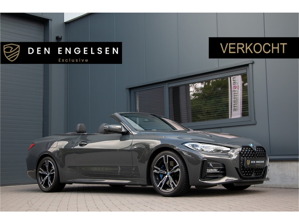 BMW 4-Serie Cabrio 430i M-Sport 245PK | Dravitgrau | Memory | Leder | Cruise Control | Led | Sfeerverlichting | Dab+ | Camera | Alarmsysteem | Stoelverwarming | Dealer O.H