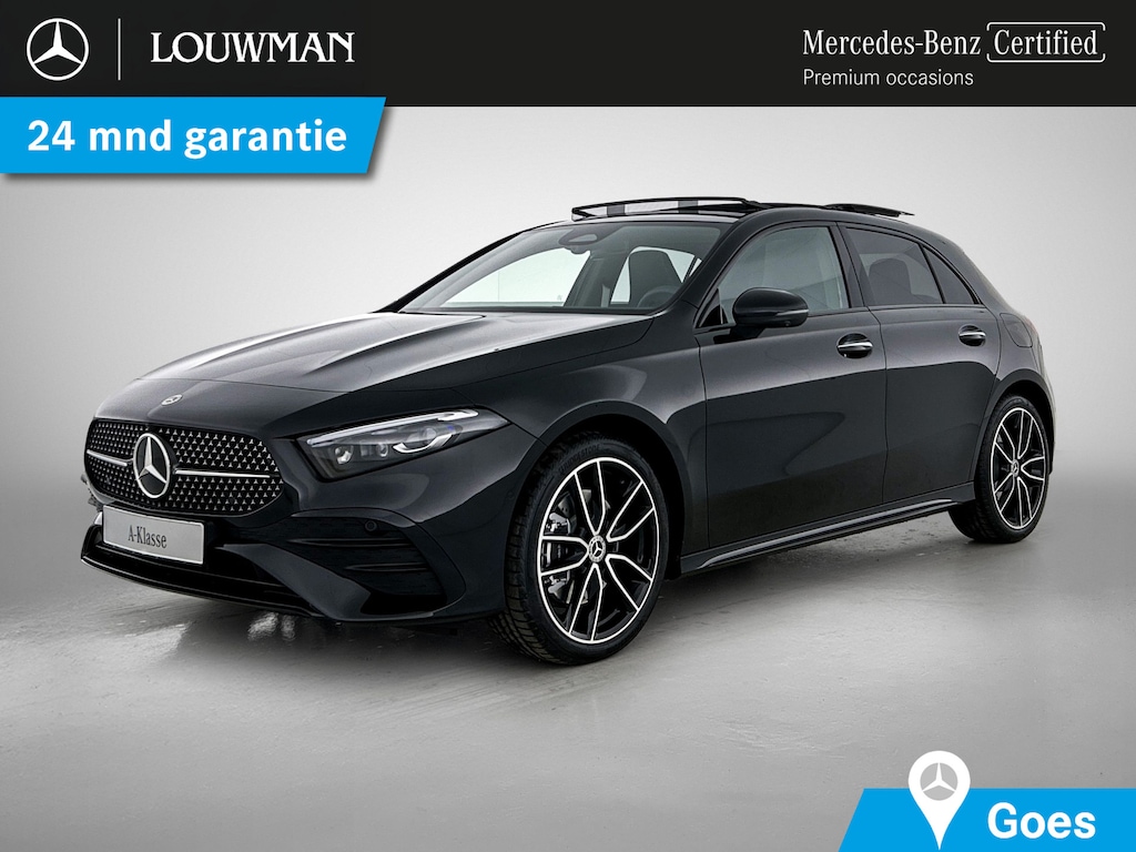 Mercedes-Benz A-klasse 250 e Business Solution AMG | AMG Line Plus pakket | Nightpakket | MULTIBEAM LED | 360° camera | Panoramaschuifdak | Smartphone-integratie | Head-up display | 19 inch AMG velgen |