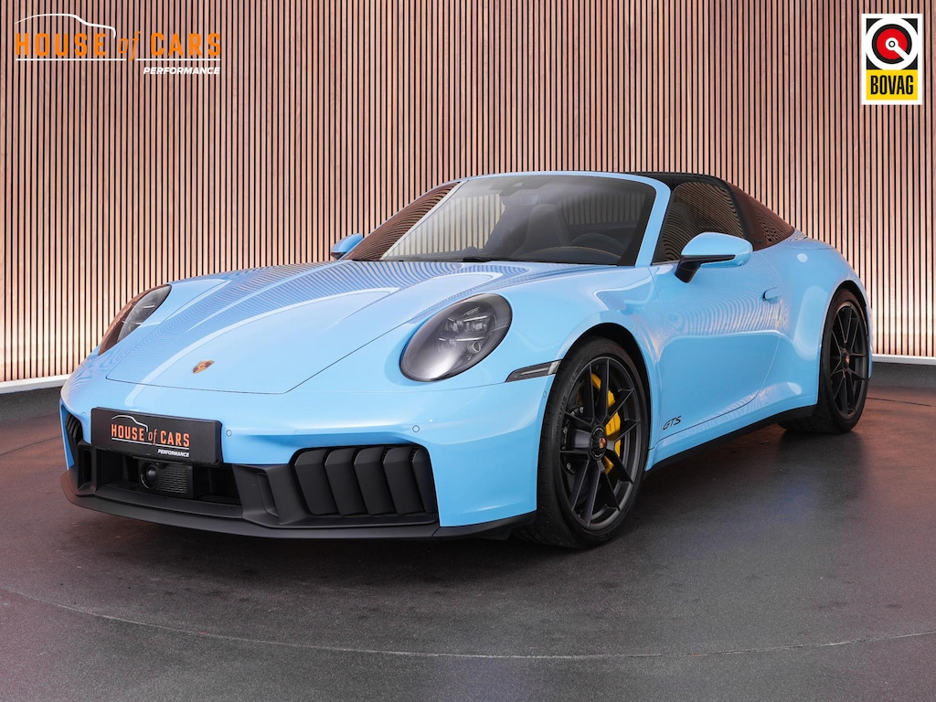 Porsche 911 4 GTS 3.6 541pk T-Hybrid |PTS Gulf Blue|keramisch|Burmester|lift|sport design|sport chrono|18-voudig|360 camera|sportuitlaat|matrix LED|