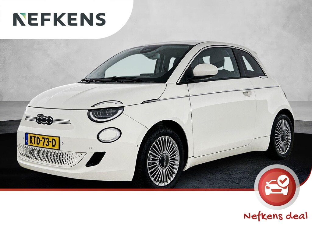 Fiat 500 Icon 42 kWh | Apple Carplay/Android Auto | Climate Control | Adaptieve Cruise Control | Camera | Dodehoekdetectie | 16"LMV | LED |