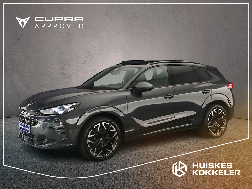CUPRA Terramar 1.5 TSI e-Hybrid VZ Performance 272pk DSG Automaat, Trekhaak, Panoramadak, Sennheiser, 360 camera, Head up display, Stoelverwarming, Stuurverwarming, Matrix LED koplampen, Elektrische achterklep, Parkeersensoren, Navigatie, App-connect