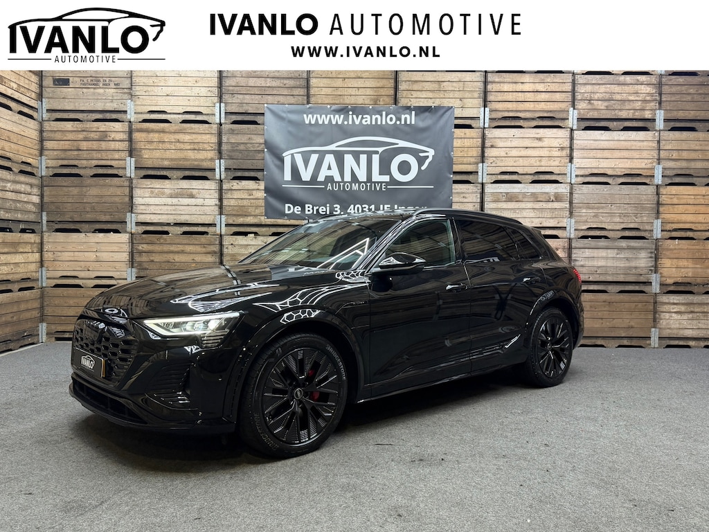 Audi Q8 e-tron SQ8 50 quattro S Edition 95 kWh,21"LM, Pano, Adaptive Cruise, 360, Trekhaak, Luchtvering, Leder