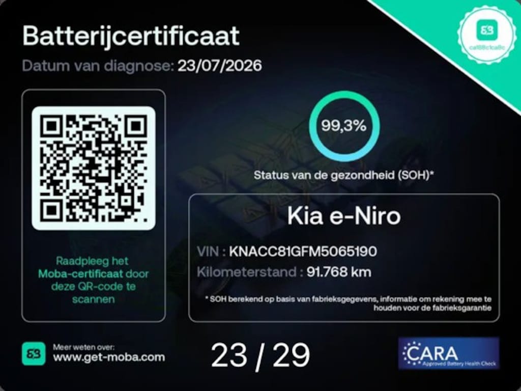 Kia Niro EV e-Niro DynamicPlusLine 64 kWh SOH 99,3%