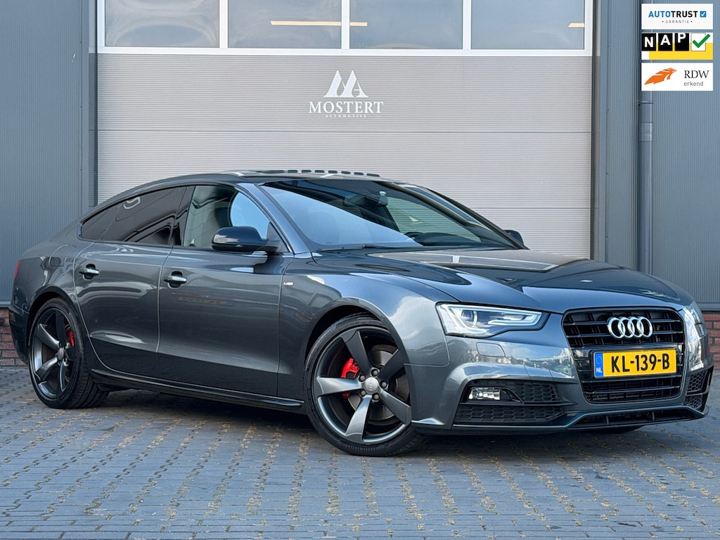 Audi A5 Sportback 1.8 TFSI/177pk Adrenalin Sport|2017|NAP|2x S-line|Pano|B&O|Elektr stoelen|Cruise|19"LMV