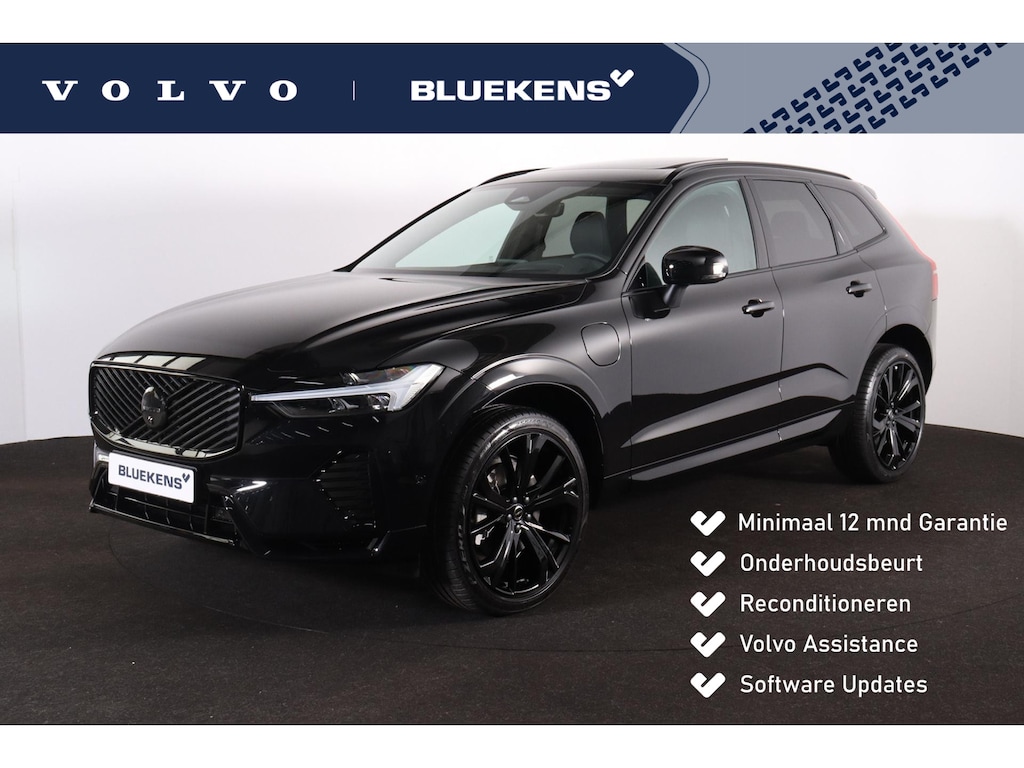 Volvo XC60 T6 Recharge AWD Plus Black Edition - Panorama/schuifdak - IntelliSafe Assist & Surround - 360º Camera - Harman/Kardon audio - Verwarmde voorstoelen, stuur & achterbank - Parkeersensoren voor & achter - Elektr. bedienb. voorstoelen met geheugen - Head up display - Draadloze tel. lader - Extra getint glas - 21' LMV