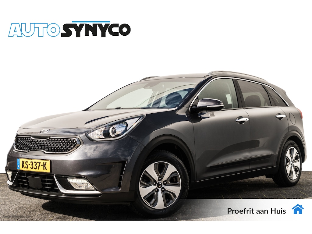 Kia Niro Hybrid 1.6 GDi BusinessLine I Zwart Leder I Trekhaak I LED I Camera I Stoel + Stuurw. Verw.
