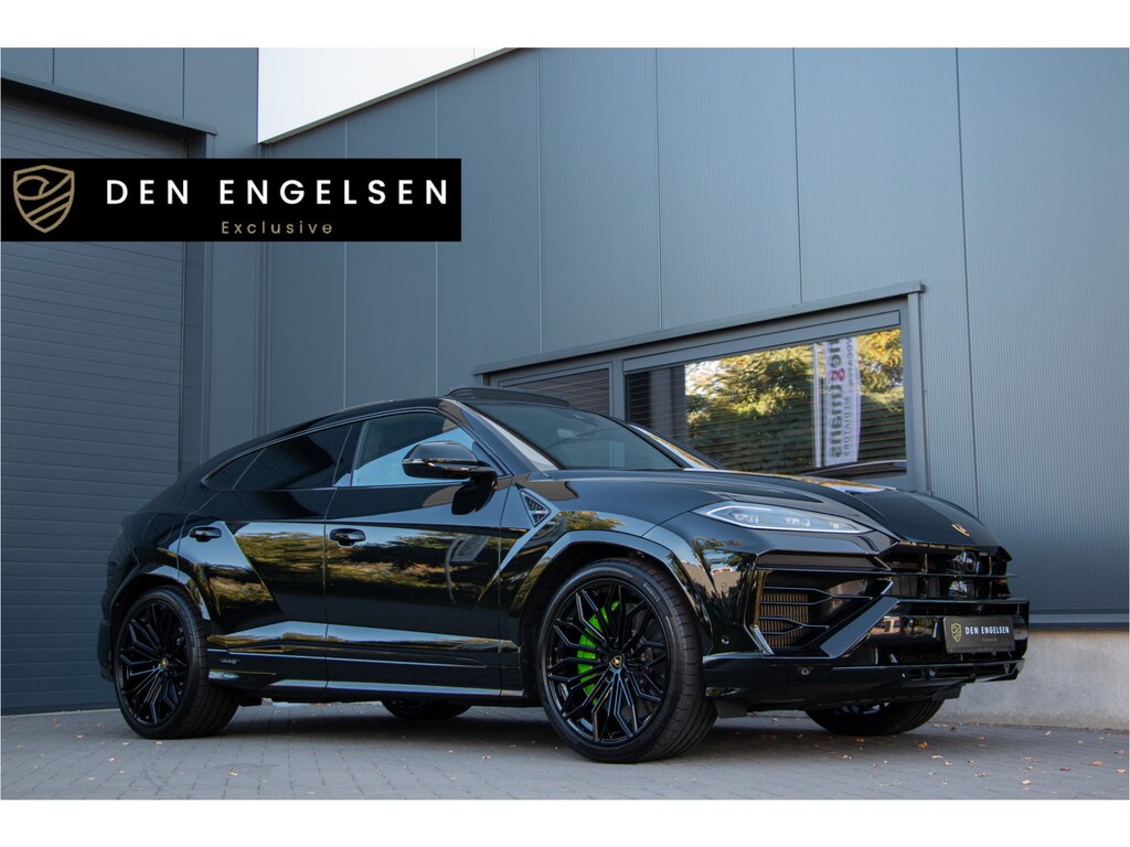 Lamborghini Urus 4.0 V8 Hybrid SE 800PK | B&O+ | Pano | Anima | Ceramic | 23"| Massage | Lane & Side Assist | Apple Carplay | Lederpack | 360 Cam | Interieurverlichting | PPF | Coating | Nero Helene Lak | Nero Ade interieur | 5 jaar gratis onderhoud | BTW.