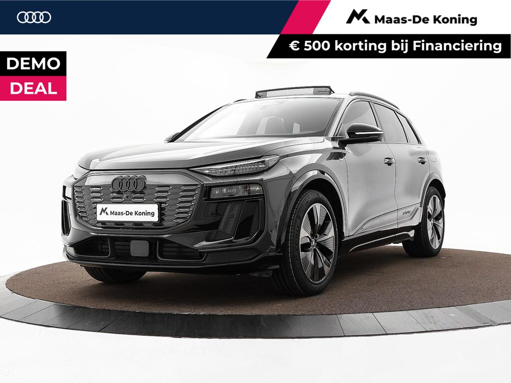 Audi Q6 e-tron 252pk S edition 83 kWh · SOH 97,5% · Panoramadak · Leder · 360 Camera · Luchtvering · Wegklapbare Trekhaak · Stoelverwarming Voor + Achter ·