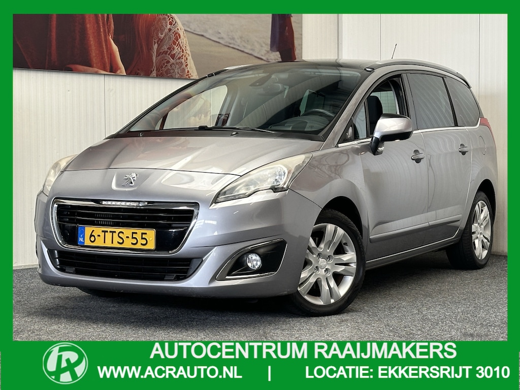 Peugeot 5008 1.6 THP ALLURE 7PERSOONS AUTOMAAT PANORAMADAK HEAD UP DISPLAY TREKHAAK ACHTERUITRIJ CAMERA CRUISE CONTROL CLIMATE CONTROL