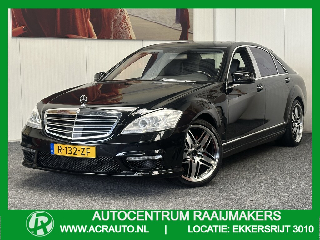 Mercedes-Benz S-klasse 500 LANG LORINSER V8 388 PK YOUNGTIMER ! LUCHTVERING NAVIGATIE BLUETOOTH HARMAN KARDON STOELVERWARMING PANORAMA SCHUIFKANTELDAK ELEKTRISCHE STOEL VOOR EN ACHTER ACHTERUITRIJCAMERA ZEER MOOI !!!