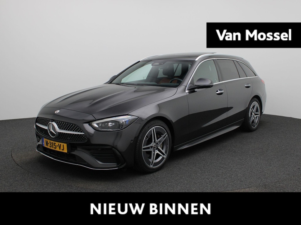 Mercedes-Benz C-klasse Estate 200 Launch Edition AMG Line | Navigatie | Stoel/stuur verw. | Panorama dak | Head up display | Elektrische klep | Leder