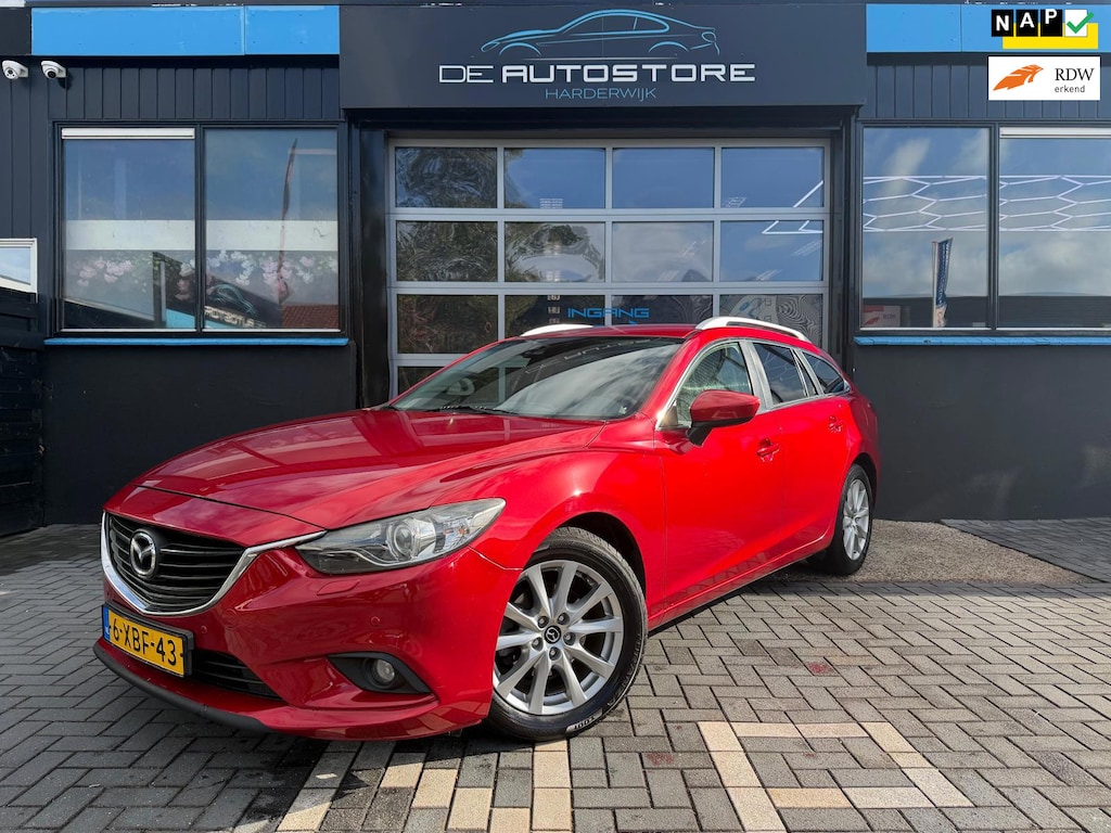 Mazda 6 Sportbreak 2.2D Skylease+ Airco Navi Cruise Pdc Trekhaak Zeer Mooie Auto!!