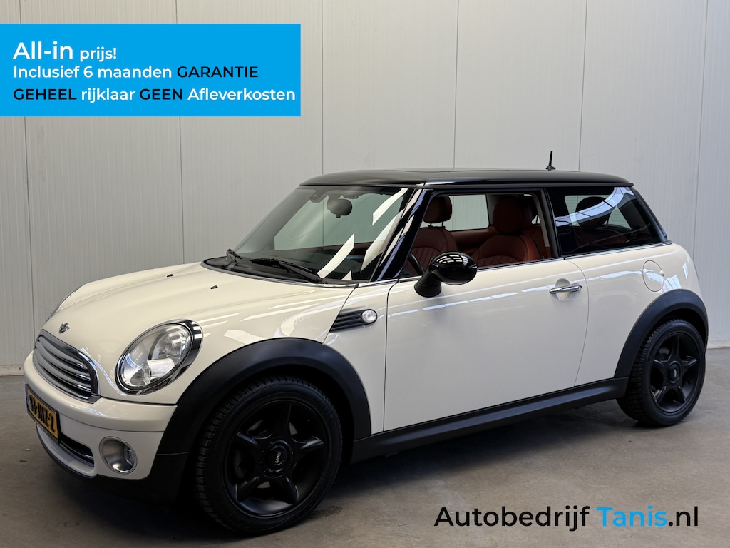 MINI Cooper 3-Deurs 1.6 Chili Automaat LEDER-PANORAMADAK-PDC-LMV-NW KETTING!