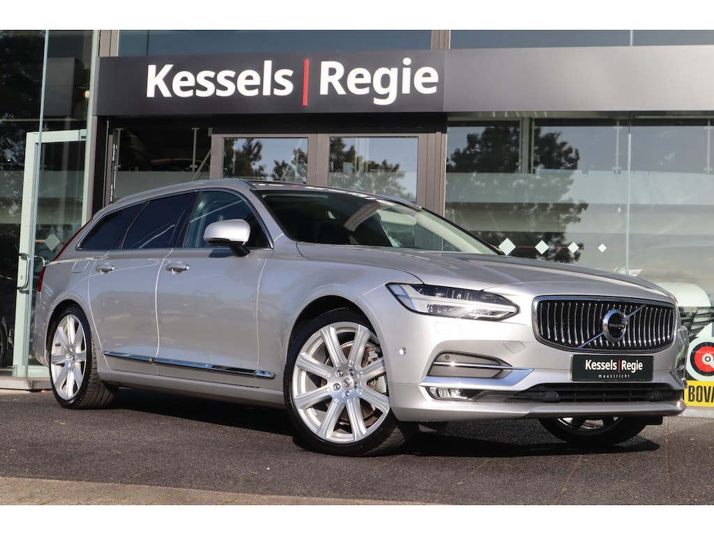 Volvo V90 2.0 T5 Inscription | Pano | Stoelkoeling | Massage | El.Haak | HuD | ACC | Memory | Blis | Keyless | Camera | 20” | Leder